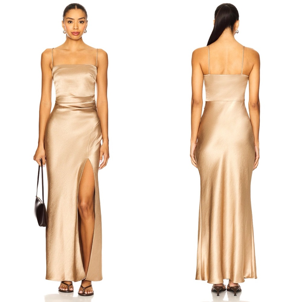 NEW NWT Bec + Bridge Nadia Maxi Dress In Golden